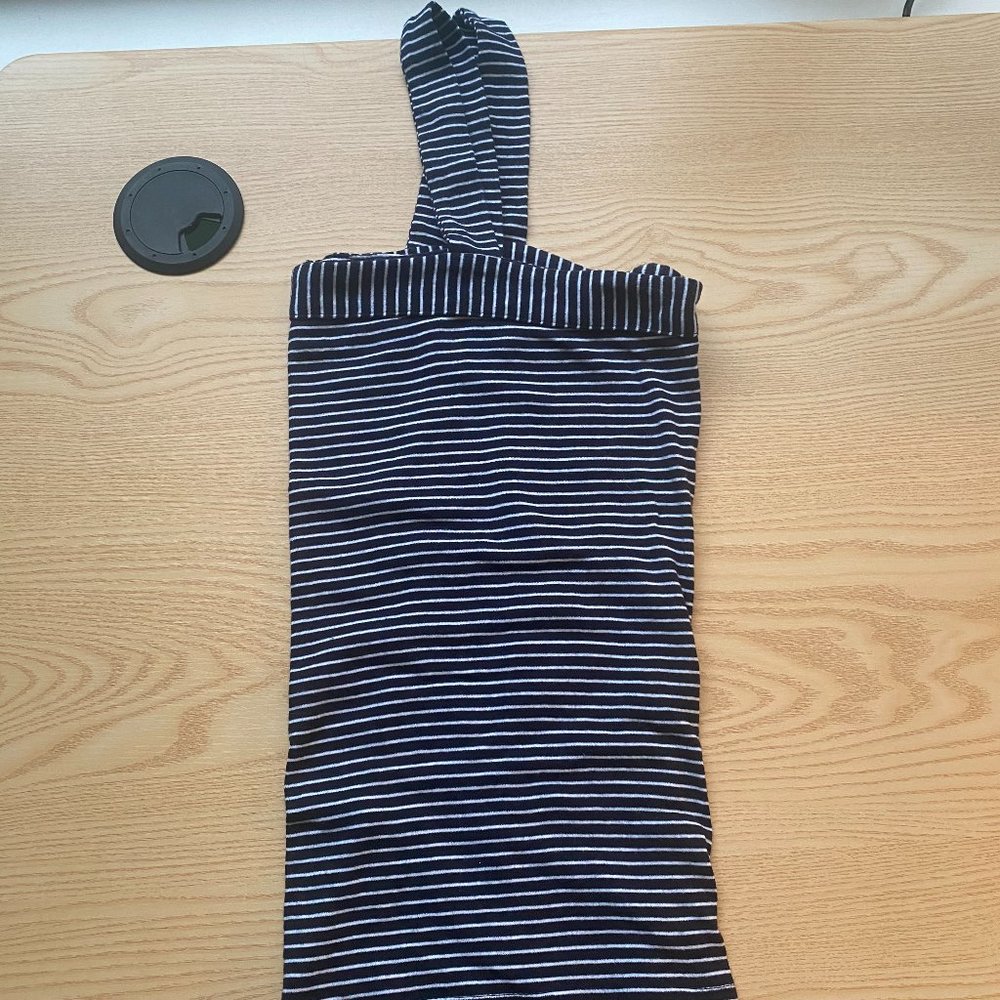 LOFT STRIPED SQUARE NECK TANK